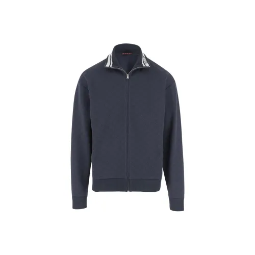 GUCCI Мужские куртки морского синего цвета