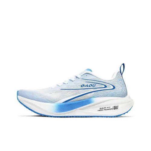 OAOU Низкий топ беговые кроссовки унисекс синий и белый синий