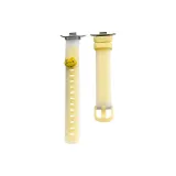 Двухцветный ремень - прозрачный, желтый, котенок