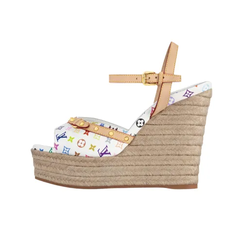 Takashi Murakami x LOUIS VUITTON Helios One Ремень Сандалии 8,5 см Женские Белые