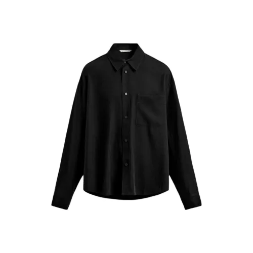 ZARA Мужские черные рубашки