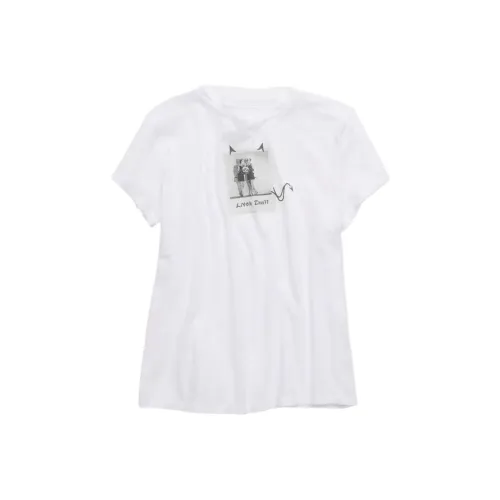 AMERICAN EAGLE Белые Женские T-рубашки