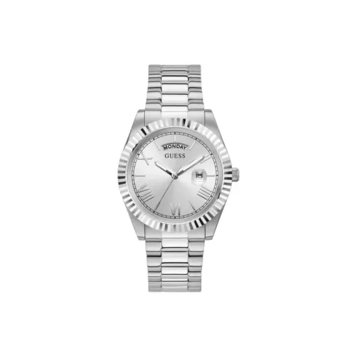 GUESS Luna Collection Женские часы Кварцевый механизм Ремешок из нержавеющей стали 36 мм Серебристый циферблат