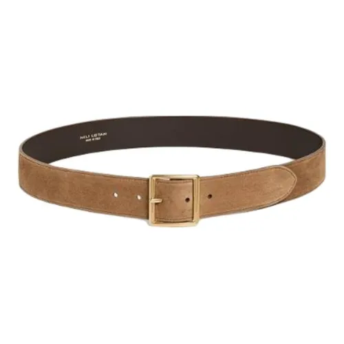 NILI LOTAN Телячья кожа Кожаные ремни Унисекс Коричневый 3,5CM