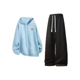 Топ "Дальний Небесный Лазурь" + Черные Штаны