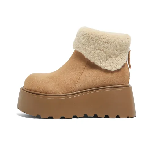 FOREVER 21 Покрытие Устойчивое к истиранию Короткие Сноубутсы Женские CAMEL