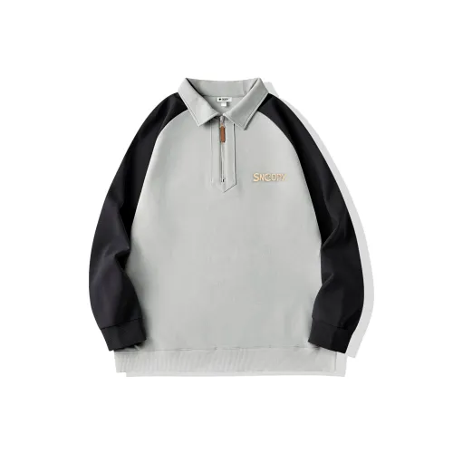 SNOOPY Черный флис с подкладкой унисекс свитшоты