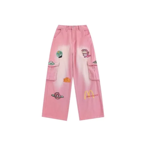 EMDPN Розовые Женские Карго Брюки