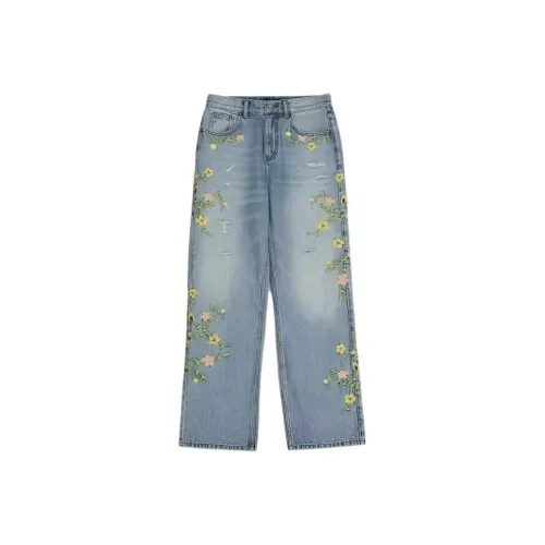 EMDPN Синий Женские Джинсы