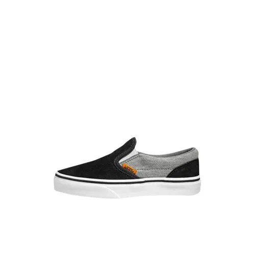 Vans Classic Slip On Детские Скейтбординги Черный Серый Малыш