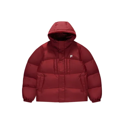 FILA FUSION FOB Series Пуховик Унисекс Кирпич Стена Красный