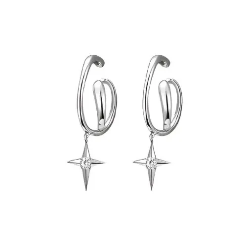 LuluCanaan Сплав Нижняя заколка On Серьги Женские