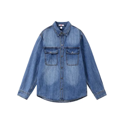 Lee Cooper Длинный рукав рубашка пальто мужской