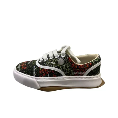 FILA FUSION Низкие Кроссовки для скейтбординга Женские Зеленый цветочный