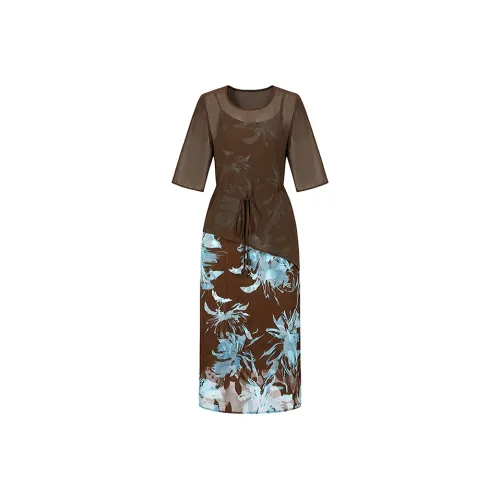 JZ. ANNAKRO Короткий рукав Платье Женское