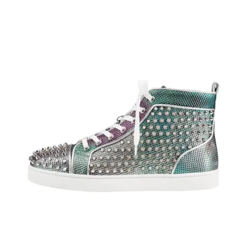 CL Louis Orlato Spikes High Топ Скейтборд Кроссовки Мужские Серебряные