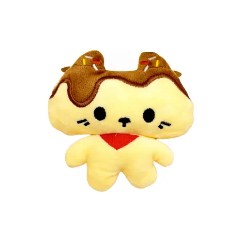 AIQINGCAOZHILIANWANJU Meow Клубничный Пудинговый Dessert Котенок Плюшевый Брелок 10 см Высота