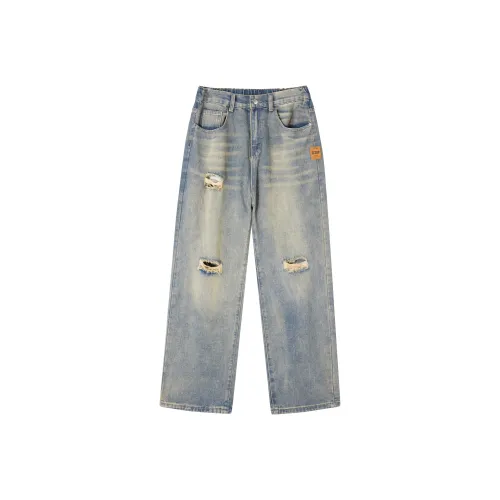 Izzue Blue Unisex Jeans Izzue Синий Унисекс Джинсы