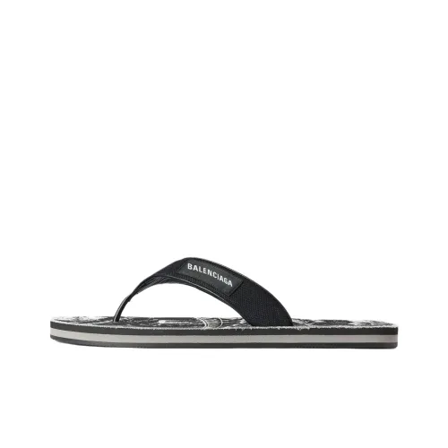 Balenciaga Шлепанцы Мужские Черные