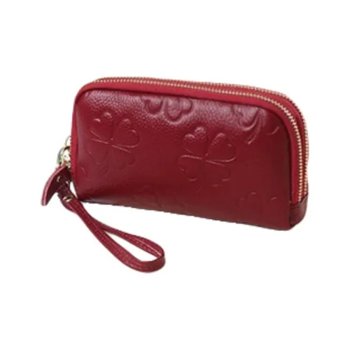 QIAJIAN Кошелек из лаковой коровьей кожи женский многоцветный