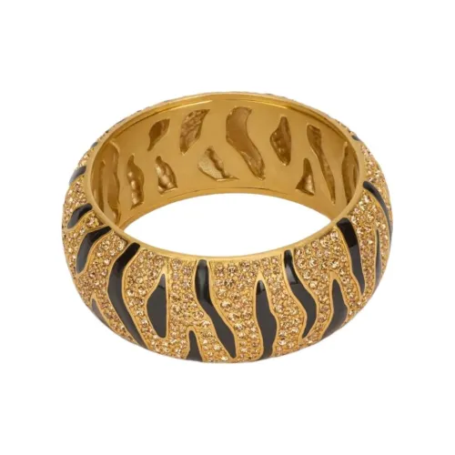 Roberto Cavalli Кристальные браслеты женские золотые