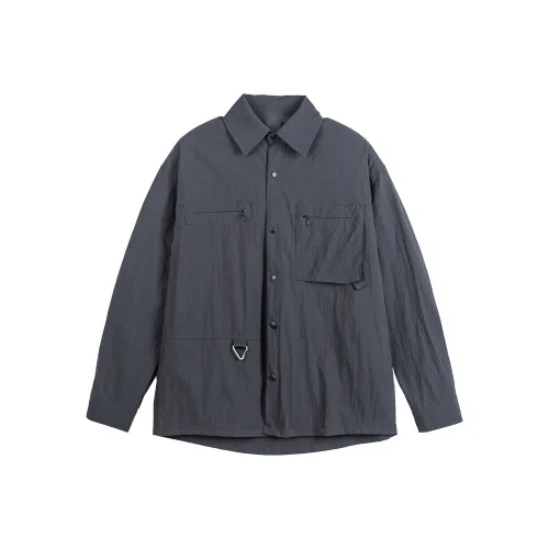 HYLHYL Темно-серый унисекс рубашки