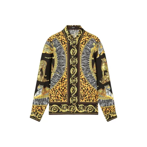 VERSACE Мужские Черные Рубашки