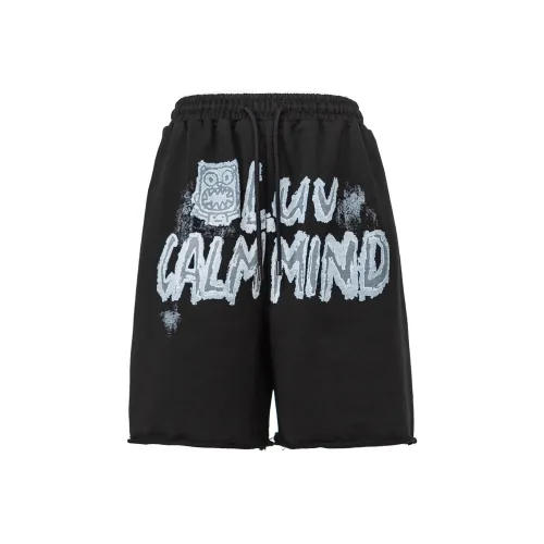 CALMMIND Черные Унисекс Повседневные Шорты