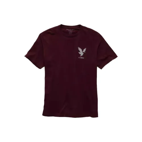 AMERICAN EAGLE Red Мужская T-рубашка