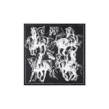 Чёрный, Абстрактный Скачет Конь