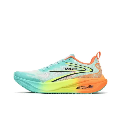 OAOU Низкий топ для бега унисекс неоновый оранжевый Луна