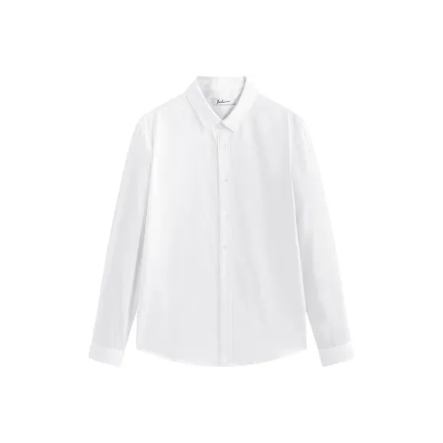 PEACEBIRD MEN Белая длинная рубашка с длинным рукавом для мужчин