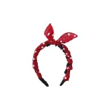 Ободок "Бабочка" красного цвета