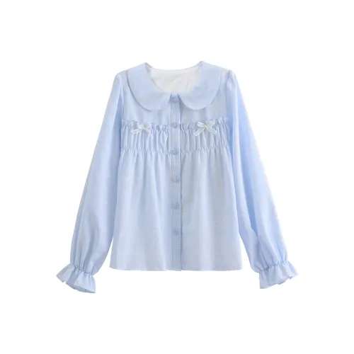 SNBL Blue Women's Shirts SNBL Синий Женские Рубашки