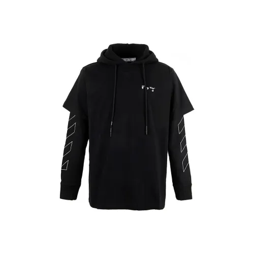 Off Белый SS21 Черный Мужские Толстовки