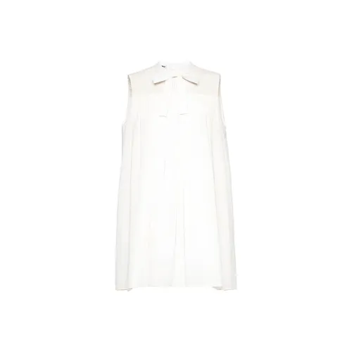 MIU MIU Без рукавов Платье Женское Белое