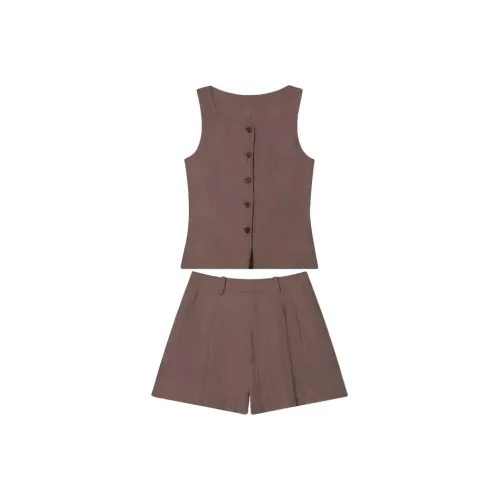 Manekniv Топ + Шорты Женские Повседневные Костюмы