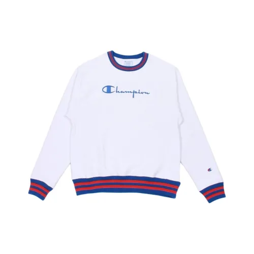 Champion White Men's Hoodies Чемпион Белый Мужской Свитшот