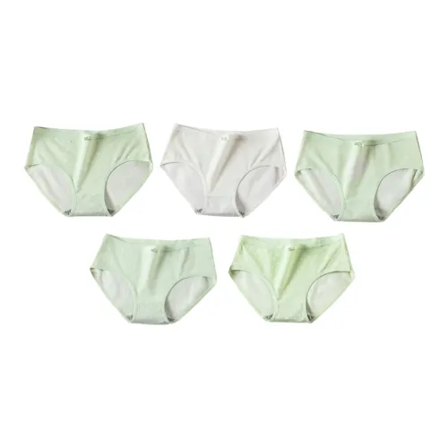 Lanza [5 шт Набор] Большое сердце + Маленькое сердце + Письмо сердце + Вертикальные полосы + Полоска Женские трусики-бикини