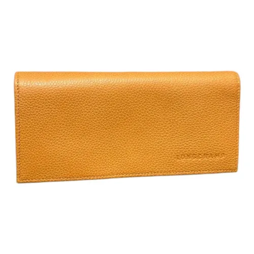 LONGCHAMP Le Foulonné Кошелек из коровьей кожи Унисекс Мускатный орех