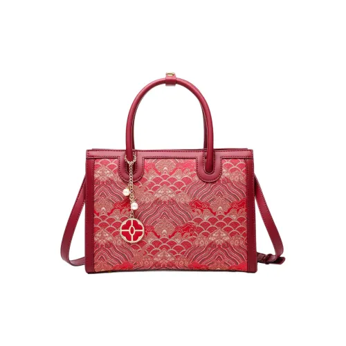 PAYOT Сумка через плечо из синтетической кожи, сумка обычного размера, женская, праздничная, красная