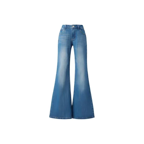 DANCANG Blue Women's Jeans DANCANG Синий Женские Джинсы