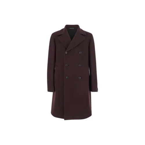 Tagliatore Бордо Красный Мужское Пальто