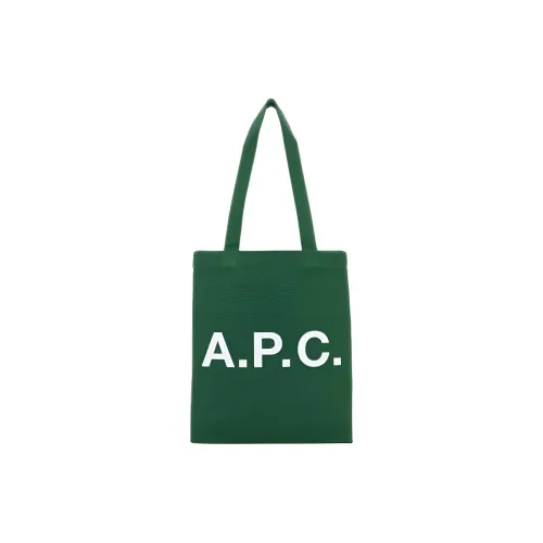 A.P.C Холст Тоут Сумка Сумка для покупок Сумка через плечо Женская Зеленая
