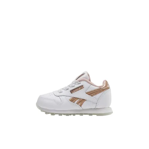 Reebok Classic Leather Low Топ Обувь для малышей Белый Infant And Toddler