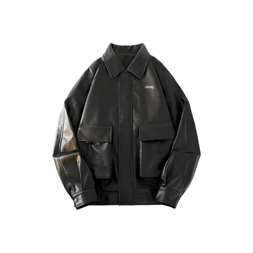 JEEP Кожа Куртка Пальто Унисекс
