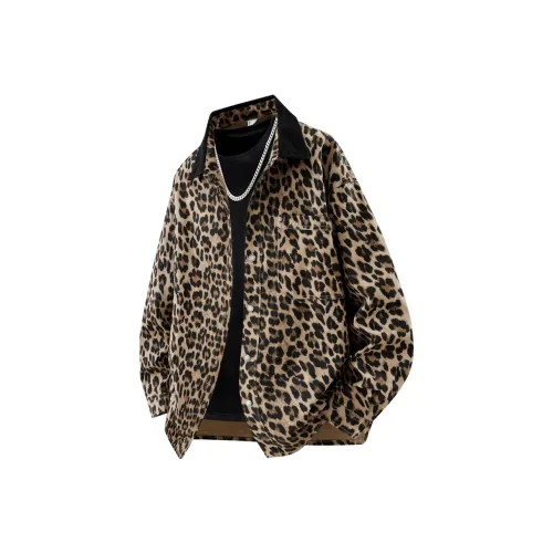 PGNC Свободный крой Повседневный 100% хлопок Длинный рукав Рубашка Куртка Мужская