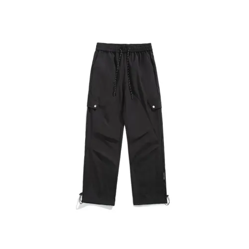 PLQV Черные Мужские Повседневные Штаны