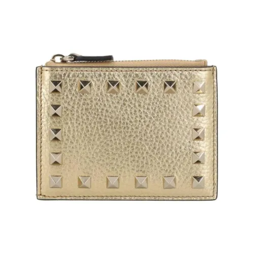 Valentino Garavani Металл Покрытие Кошелек Женские Золотой