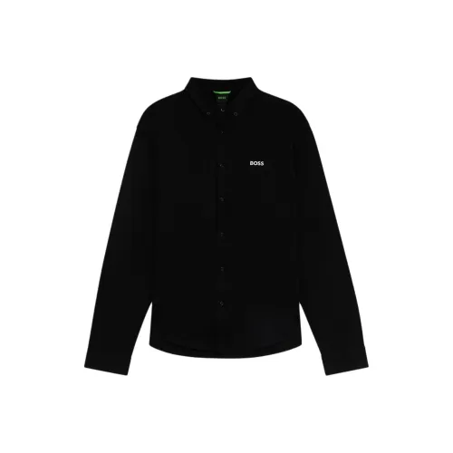 Hugo Boss Мужские Черные Рубашки